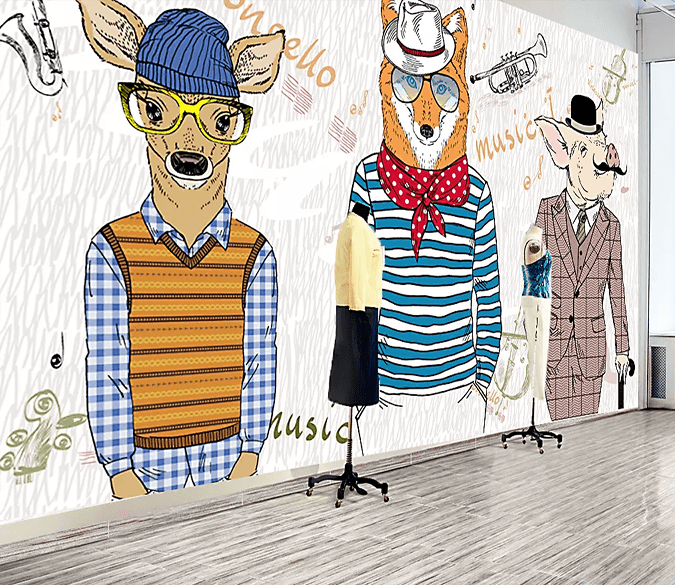 3D Insert Pocket Animal Head 139 Wallpaper AJ Wallpaper 2 