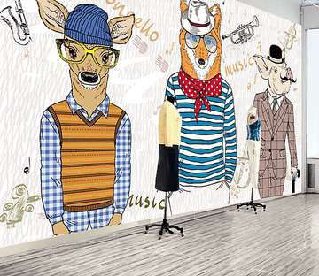 3D Insert Pocket Animal Head 139 Wallpaper AJ Wallpaper 2 