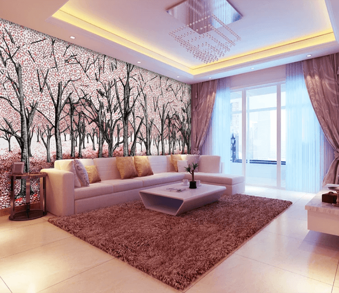 3D Tailoring The Woods Shape 824 Wallpaper AJ Wallpaper 2 