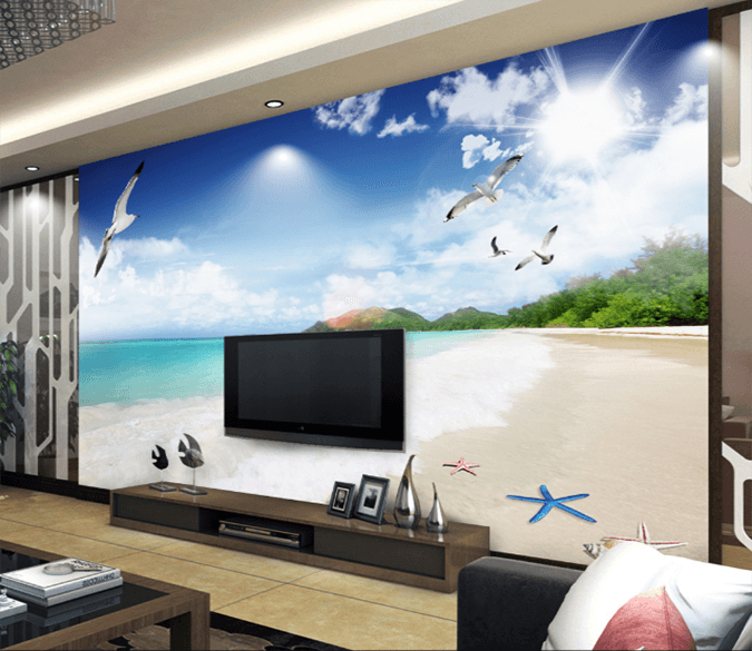 3D Flying Bird Starfish 436 Wallpaper AJ Wallpaper 