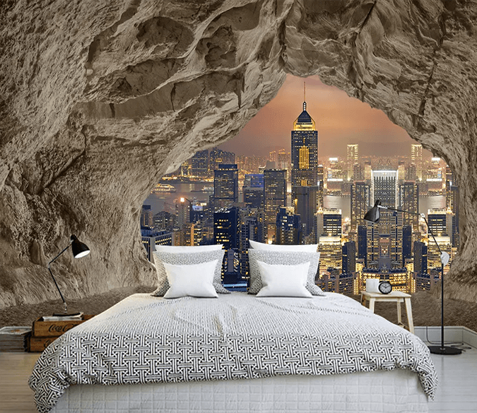 3D Cave Building 208 Wallpaper AJ Wallpaper 2 
