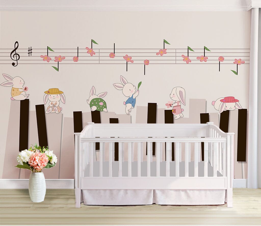 3D Piano Symbol WC019 Wall Murals Wallpaper AJ Wallpaper 2 