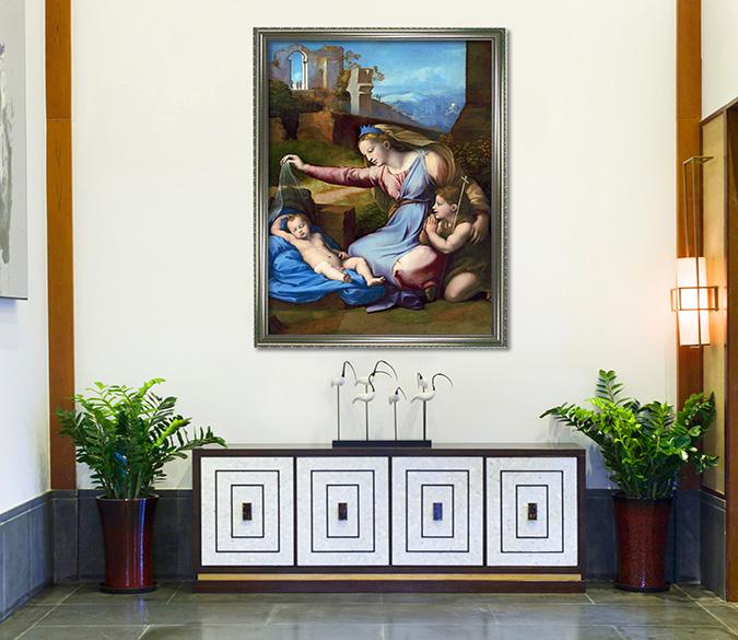 3D Mother Child 128 Fake Framed Print Painting Wallpaper AJ Creativity Home 