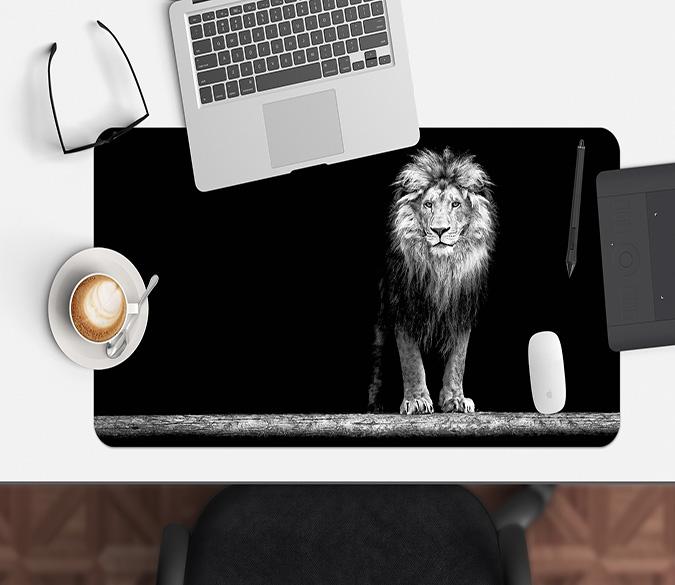 3D Old Lion 166 Desk Mat Mat AJ Creativity Home 
