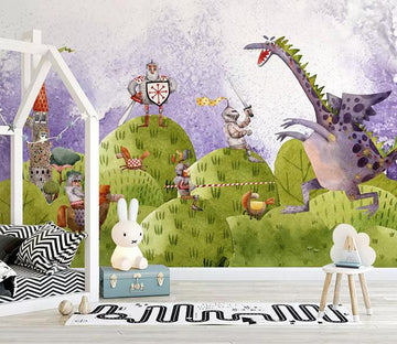 3D Cartoon Human Dinosaur 257 Wallpaper AJ Wallpaper 