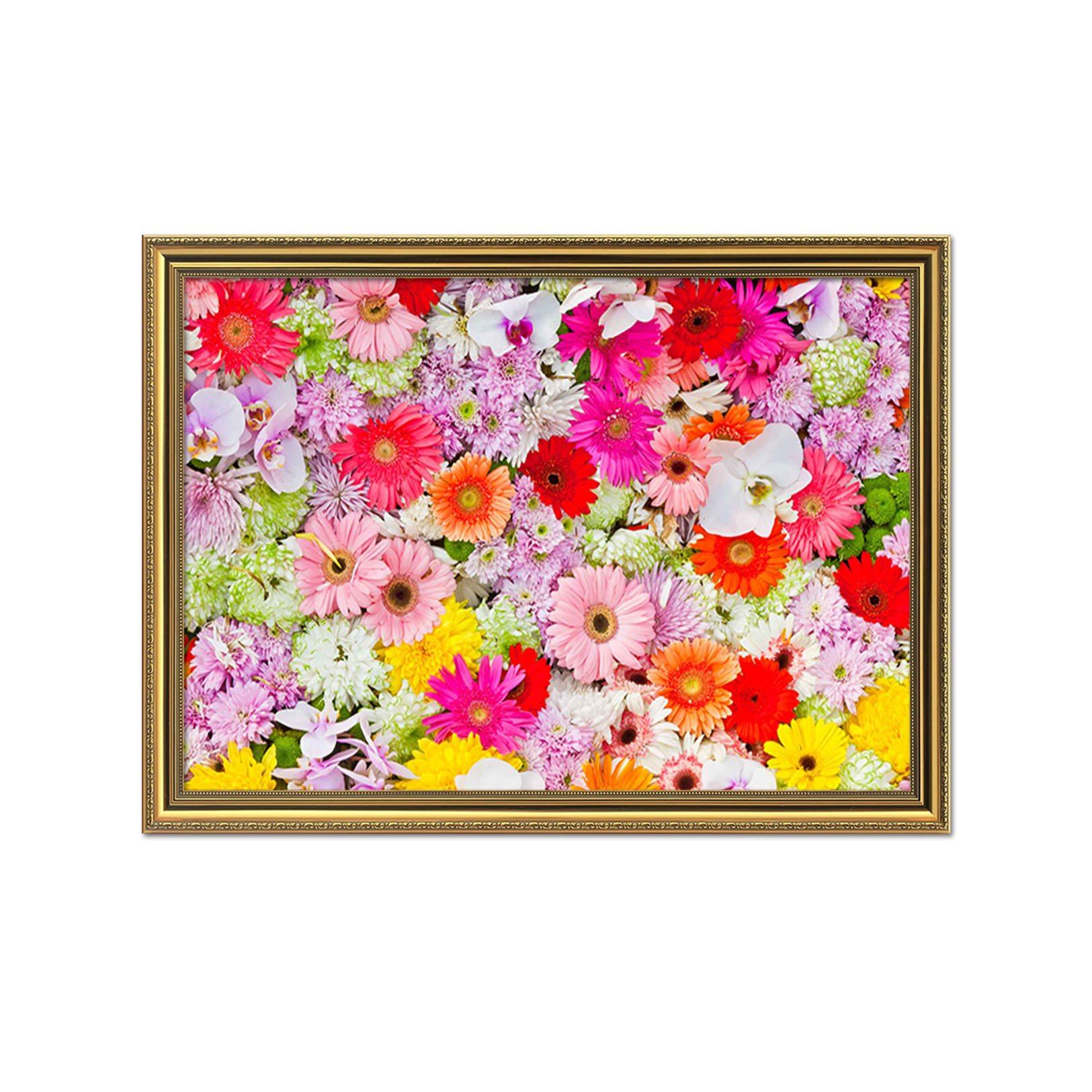 3D Colorful Flower 170 Fake Framed Print Painting Wallpaper AJ Creativity Home 
