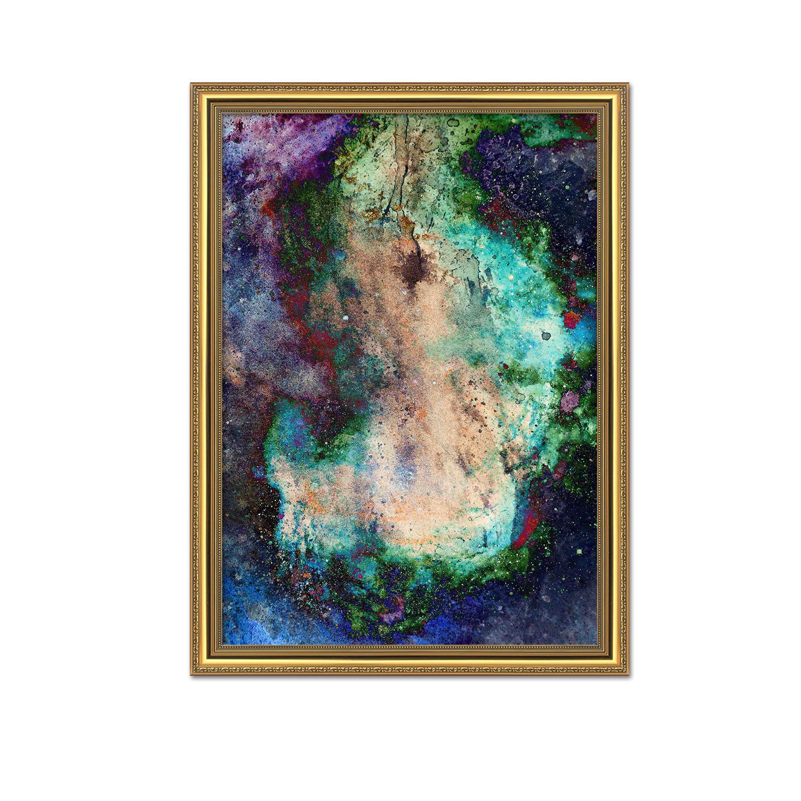 3D Green Edge 119 Fake Framed Print Painting Wallpaper AJ Creativity Home 