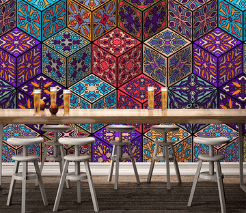 3D Stereoscopic Square Pattern 413 Wallpaper AJ Wallpaper 2 