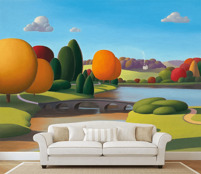 3D Cartoon Round Tree 1280 Wallpaper AJ Wallpaper 2 