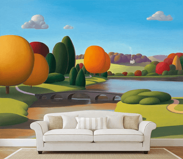 3D Cartoon Round Tree 1280 Wallpaper AJ Wallpaper 2 