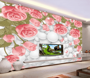 3D Full Wall Flower 389 Wallpaper AJ Wallpaper 