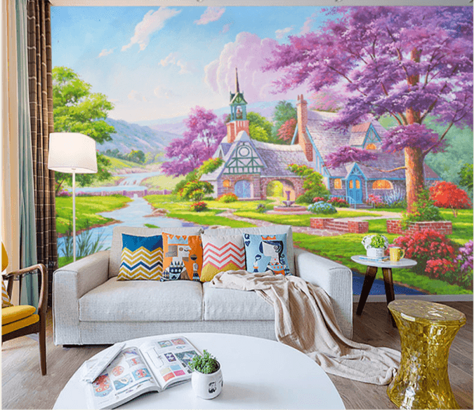 3D Village River 365 Wallpaper AJ Wallpaper 