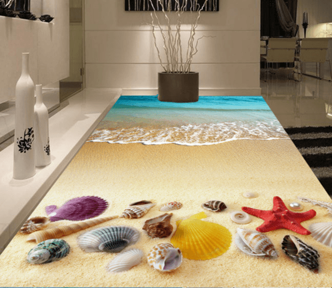 3D Lovely Sea Shell 169 Floor Mural Wallpaper AJ Wallpaper 2 