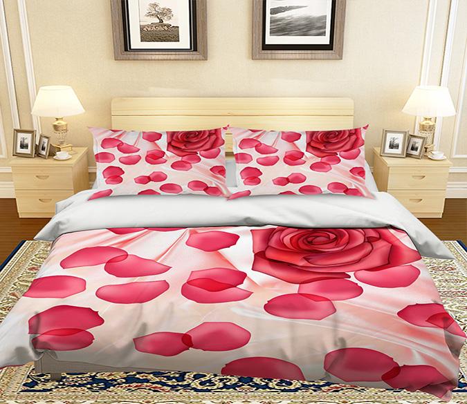 3D Rose Petal 239 Bed Pillowcases Quilt Wallpaper AJ Wallpaper 