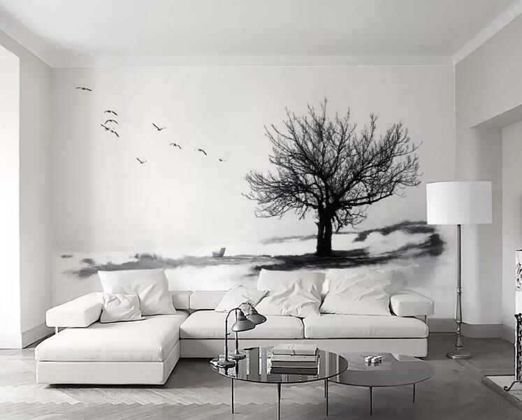 3D Tree Bird 1086 Wall Murals Wallpaper AJ Wallpaper 2 
