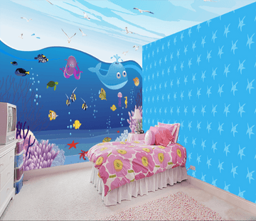 3D Jellyfish Whale 154 Wallpaper AJ Wallpaper 