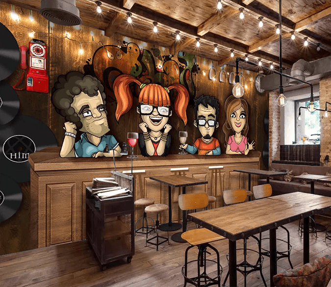 3D Bar Counter Liqueur 193 Wallpaper AJ Wallpaper 2 
