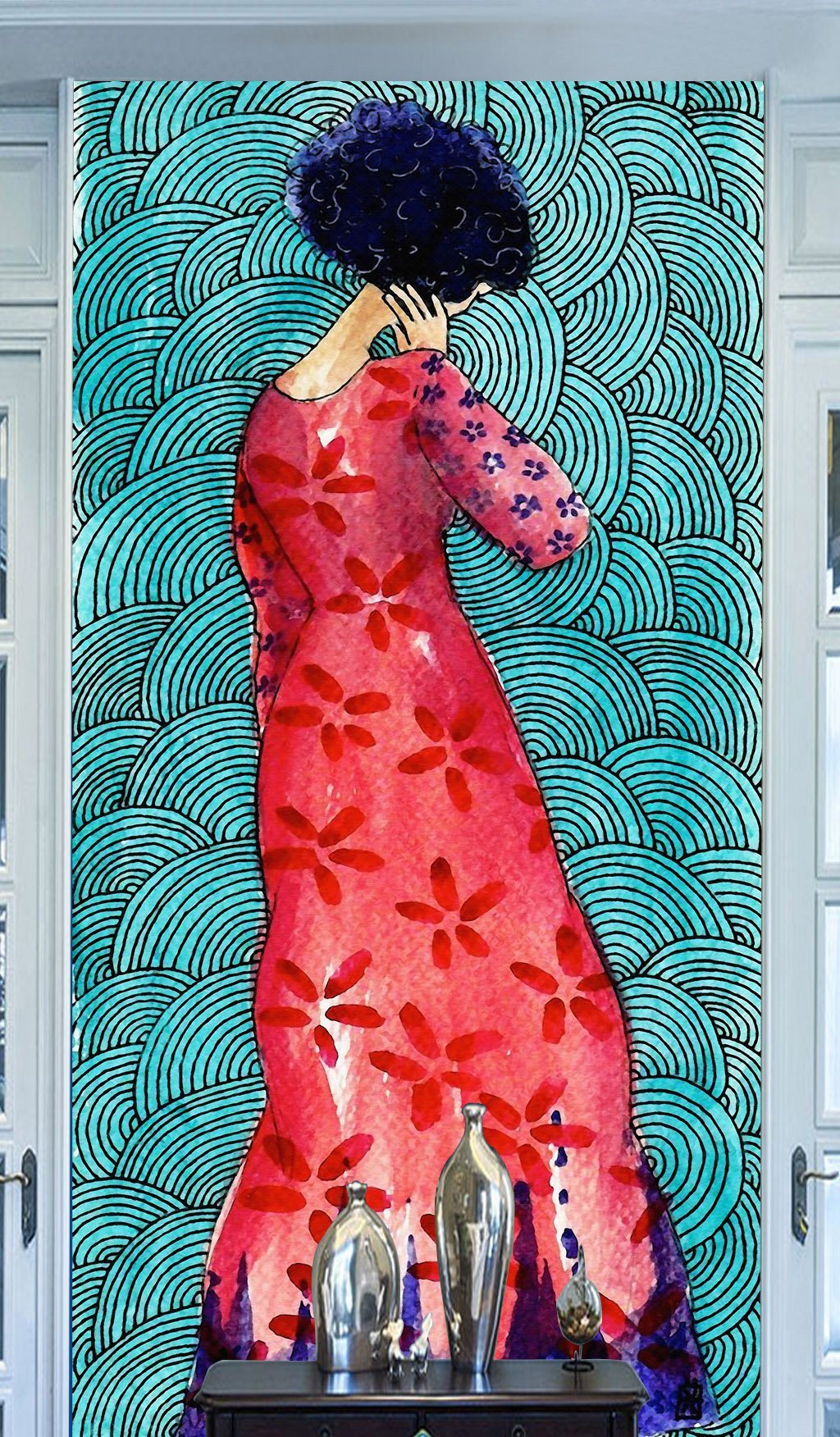 3D Woman Back 445 Wall Murals Wallpaper AJ Wallpaper 2 