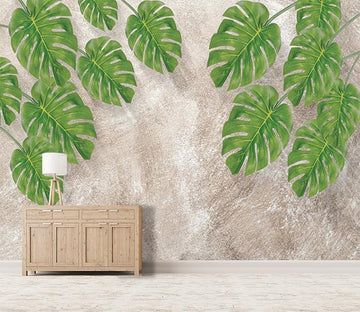 3D Tropical Leaf 084 Wallpaper AJ Wallpaper 