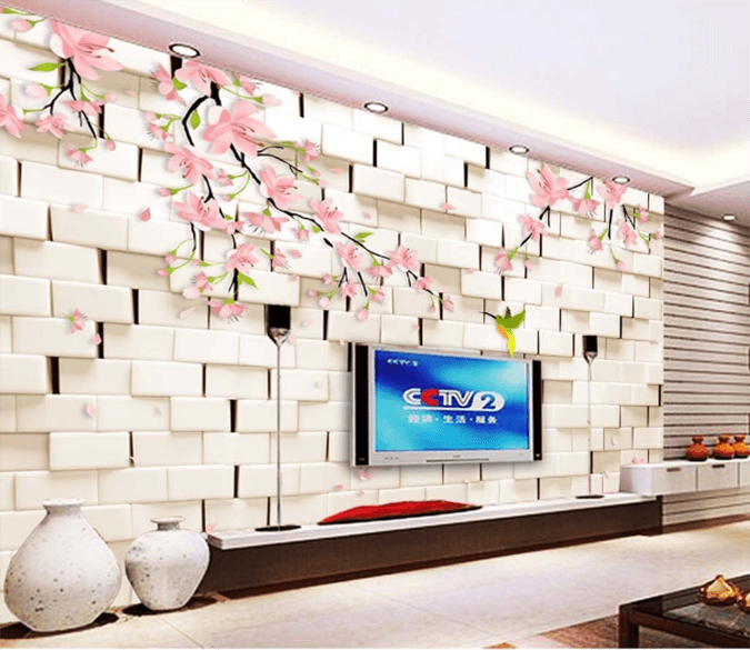 3D Flower And Bird 417 Wallpaper AJ Wallpaper 