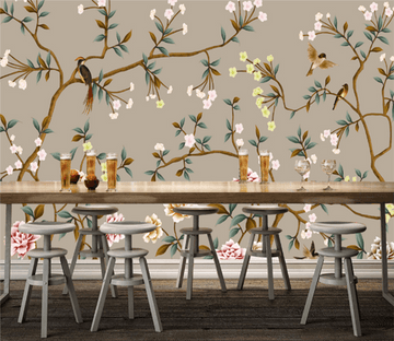 3D Flower And Bird 354 Wallpaper AJ Wallpaper 