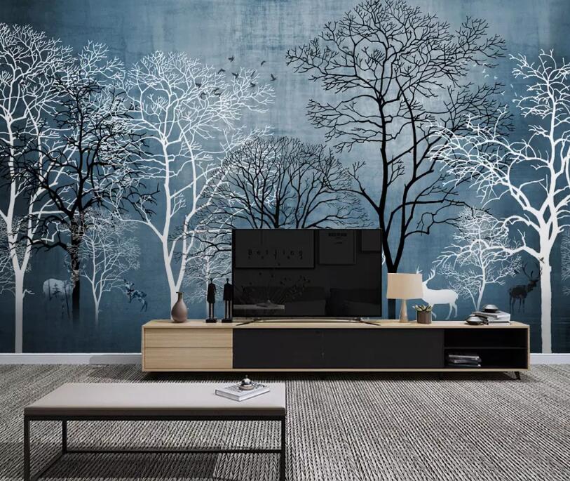 3D Night Woods 1235 Wall Murals Wallpaper AJ Wallpaper 2 