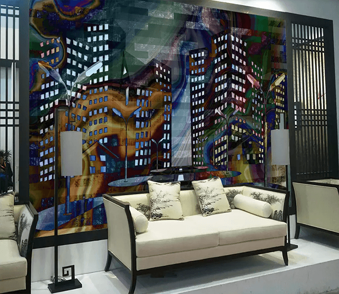 3D Building Color Dream 341 Wallpaper AJ Wallpaper 2 