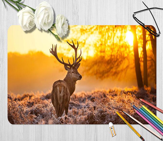 3D Elk Sunset 108 Desk Mat Mat AJ Creativity Home 