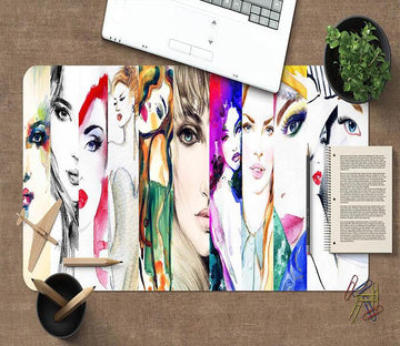 3D Beauty Girl 073 Desk Mat Mat AJ Creativity Home 