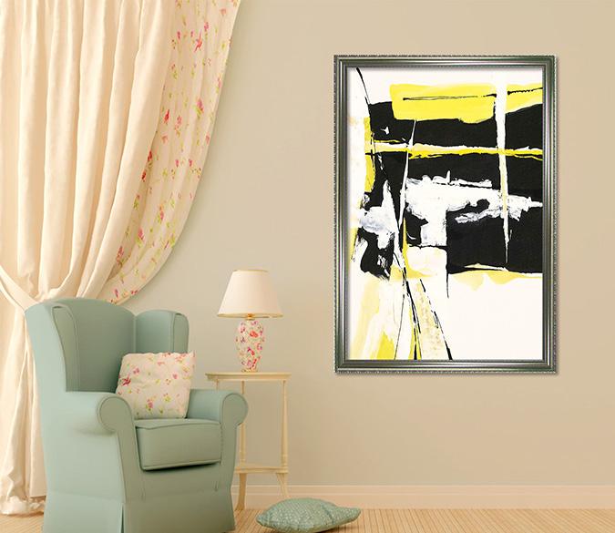 3D Graffiti Pattern 105 Fake Framed Print Painting Wallpaper AJ Creativity Home 