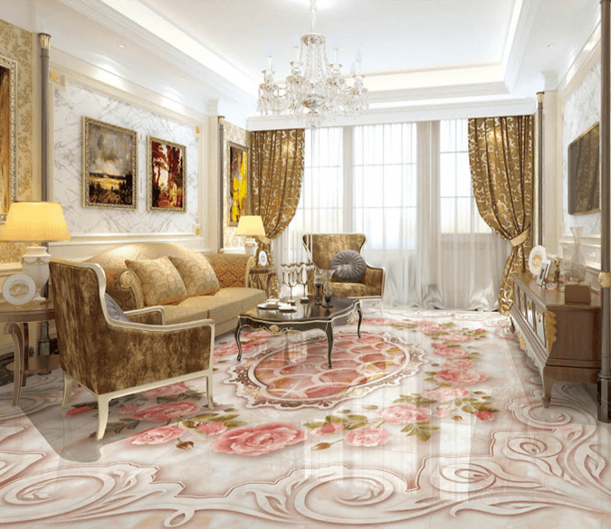 3D Tender Leaves 314 Floor Mural Wallpaper AJ Wallpaper 2 
