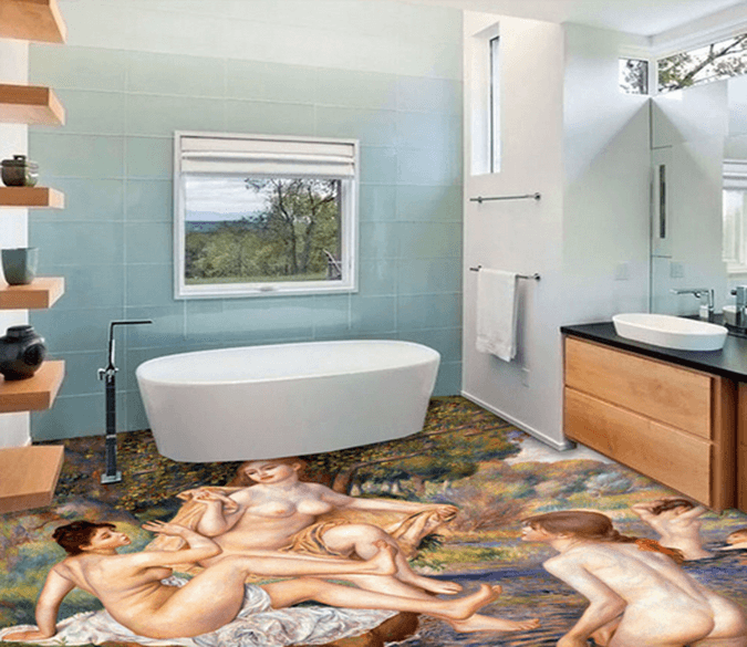 3D People 072 Floor Mural Wallpaper AJ Wallpaper 2 