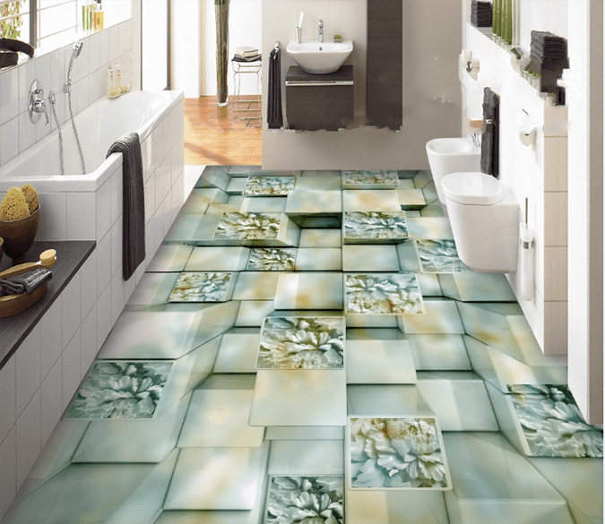 3D Pillar 133 Floor Mural Wallpaper AJ Wallpaper 2 