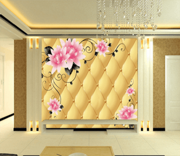 3D Black Leaf 018 Wallpaper AJ Wallpaper 