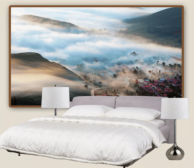 3D Overlooking Small Town 1195 Wallpaper AJ Wallpaper 2 