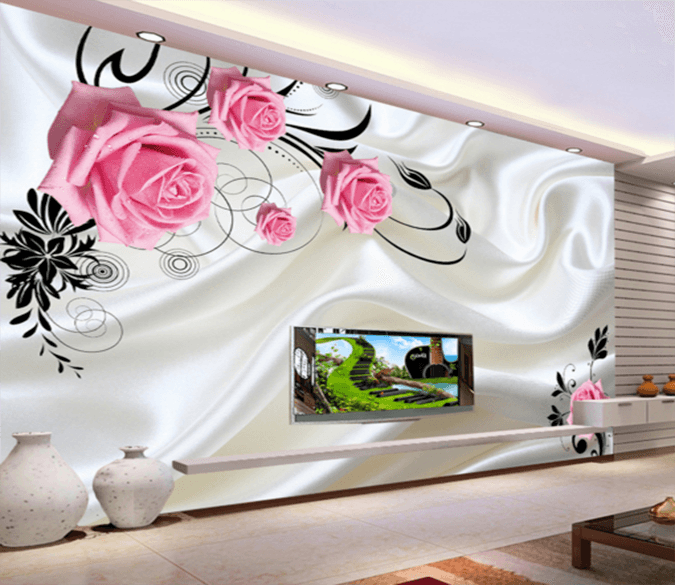3D Silk Flowers 196 Wallpaper AJ Wallpaper 