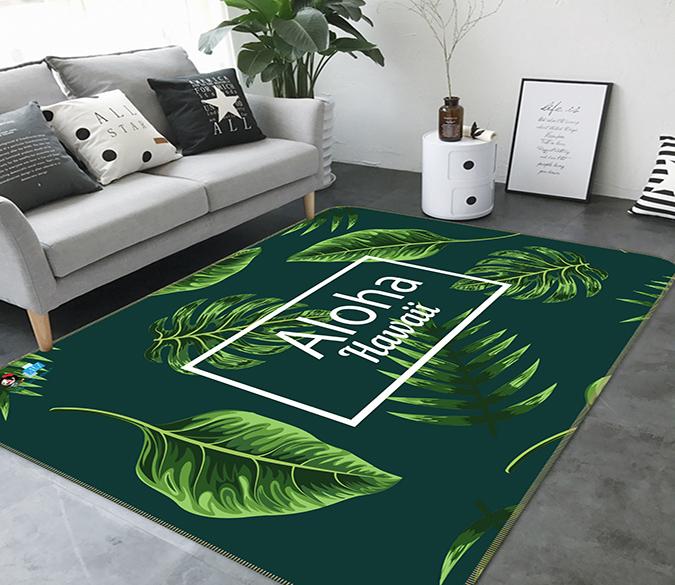 3D Big Leaf 270 Non Slip Rug Mat Mat AJ Creativity Home 