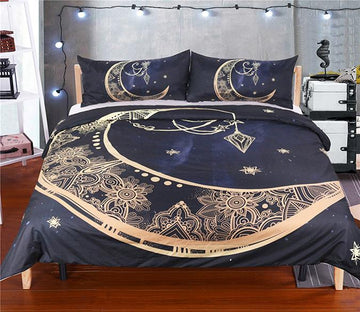3D Moon Pendantn 201 Bed Pillowcases Quilt Wallpaper AJ Wallpaper 