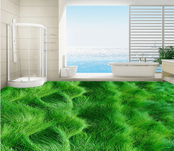 3D Green Meadow 049 Floor Mural Wallpaper AJ Wallpaper 2 