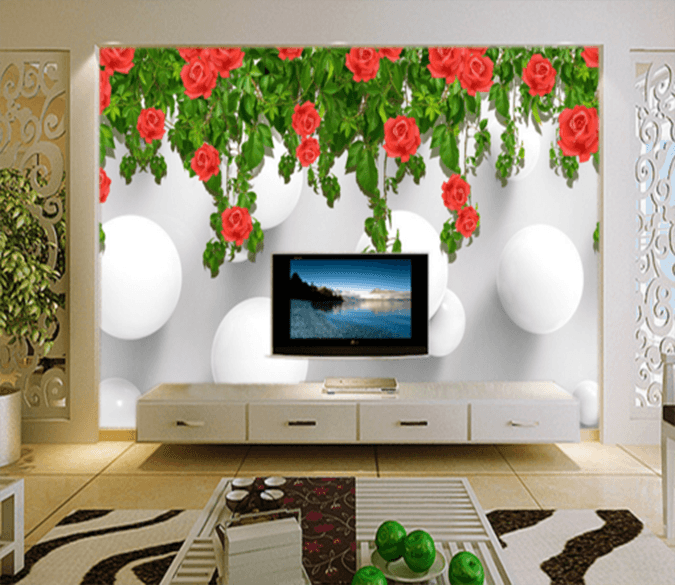 3D Round Flower 237 Wallpaper AJ Wallpaper 