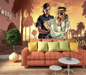 3D Police Search 1013 Wallpaper AJ Wallpaper 2 