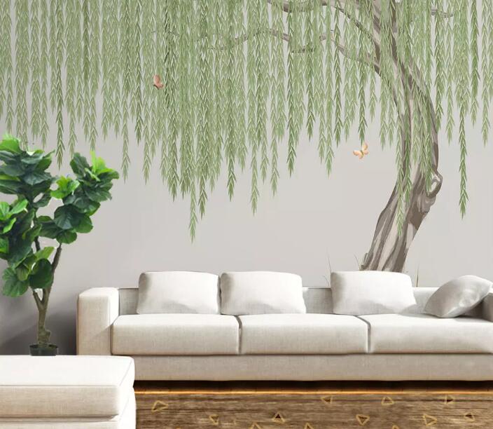 3D Catkins Fluttering 1192 Wall Murals Wallpaper AJ Wallpaper 2 