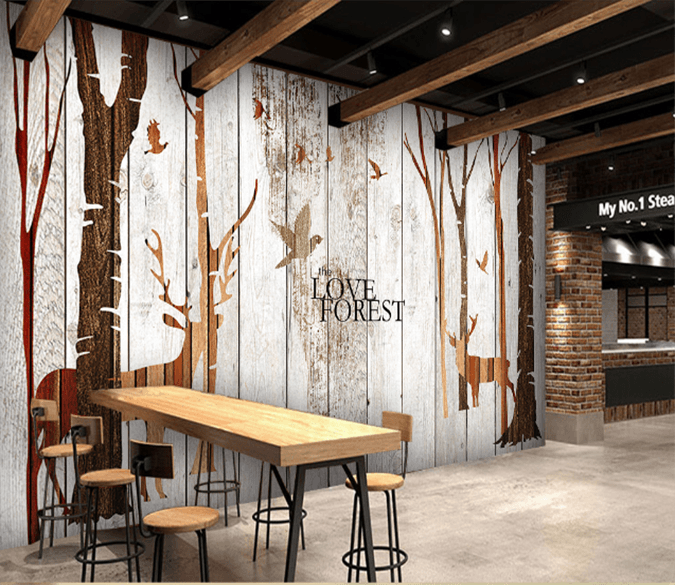 3D Deer Shadow 352 Wallpaper AJ Wallpaper 