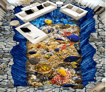 3D Seafood 104 Floor Mural Wallpaper AJ Wallpaper 2 