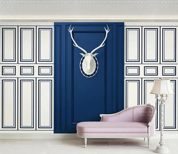 3D Deer Head Door 337 Wallpaper AJ Wallpaper 