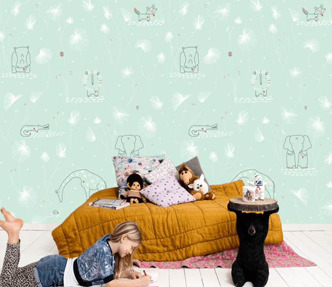 3D Hippo Elephant 875 Wallpaper AJ Wallpaper 2 