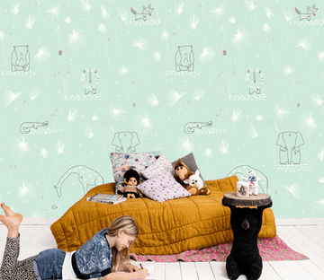 3D Hippo Elephant 875 Wallpaper AJ Wallpaper 2 