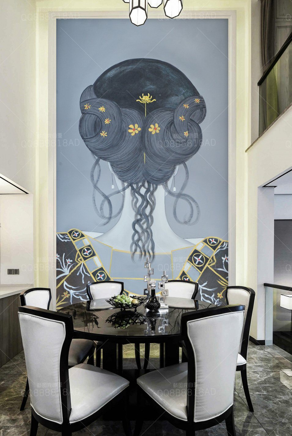 3D Ms. Head Shape 552 Wall Murals Wallpaper AJ Wallpaper 2 