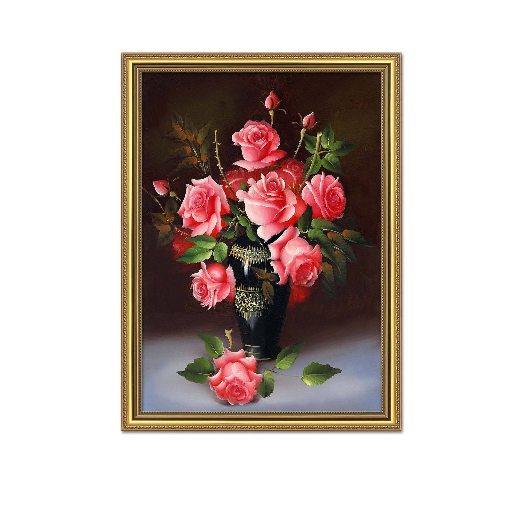 3D Growing Flowers 137 Fake Framed Print Painting Wallpaper AJ Creativity Home 