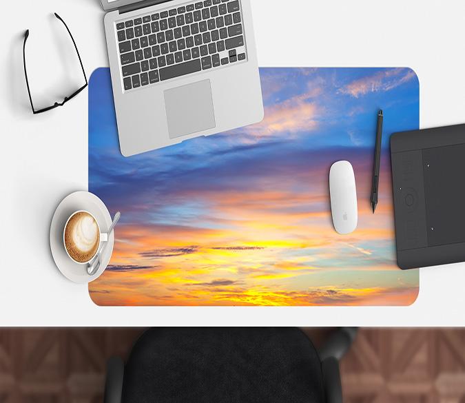 3D Sky Sunset 016 Desk Mat Mat AJ Creativity Home 